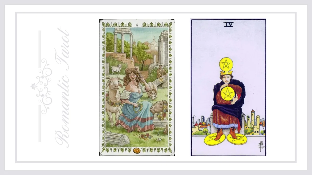 로맨틱타로 펜타클 4 (Four of Pentacles)해석