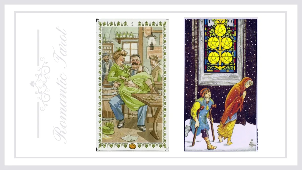 로맨틱타로 펜타클 5 (Five of Pentacles)해석