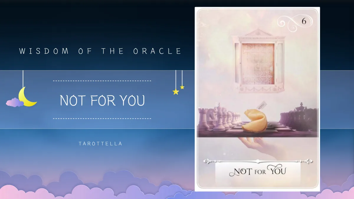 위즈덤 오브 더 오라클 – 6번 NOT FOR YOU 해석